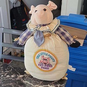 the little piggy's 1994 ganz Corn feed piggy fat-free feed plush kitchen deco